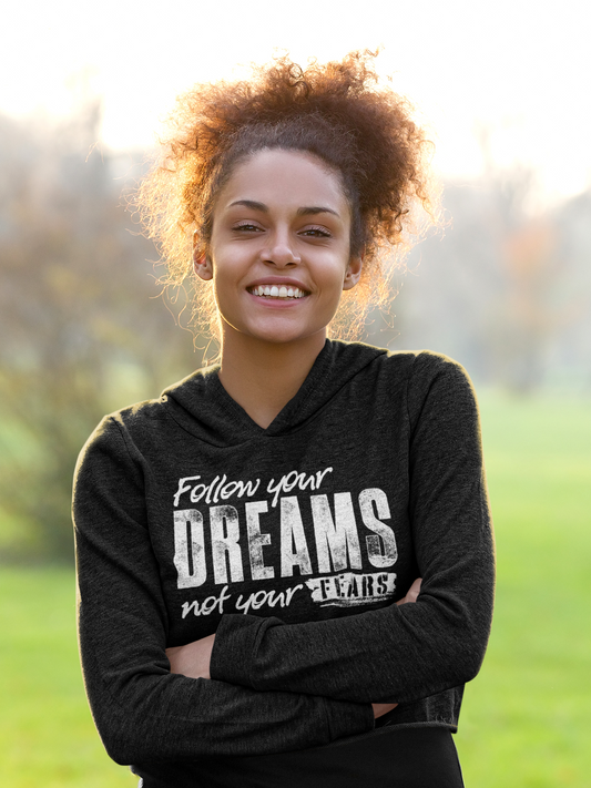 Follow Your Dreams Not Your Fears Women’s Crop Hoodie