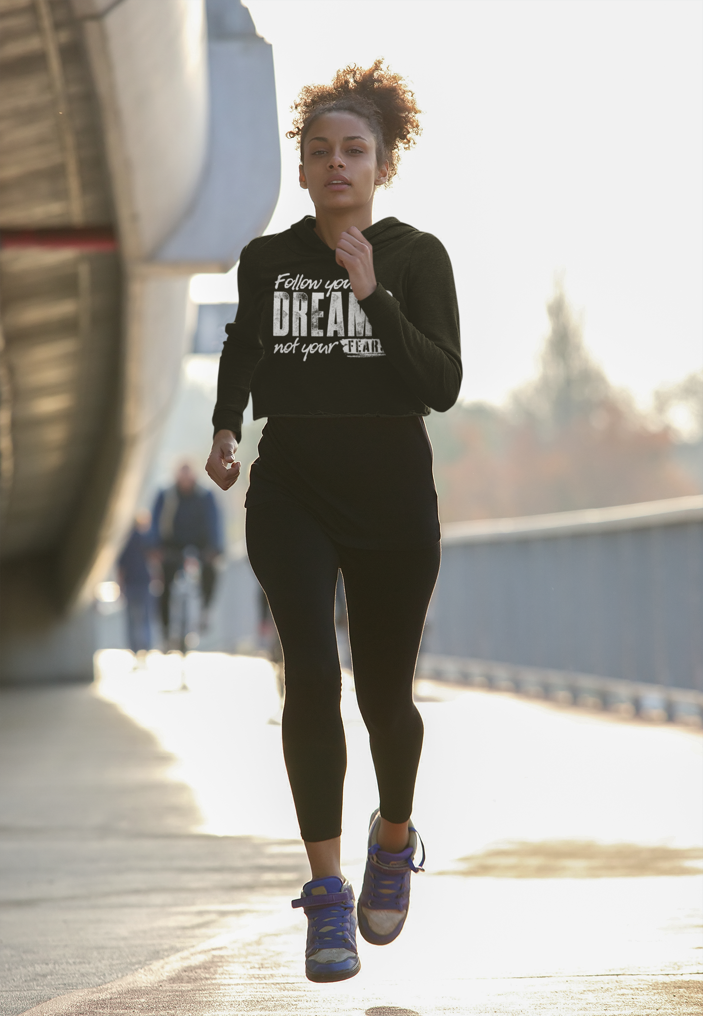 Follow Your Dreams Not Your Fears Women’s Crop Hoodie