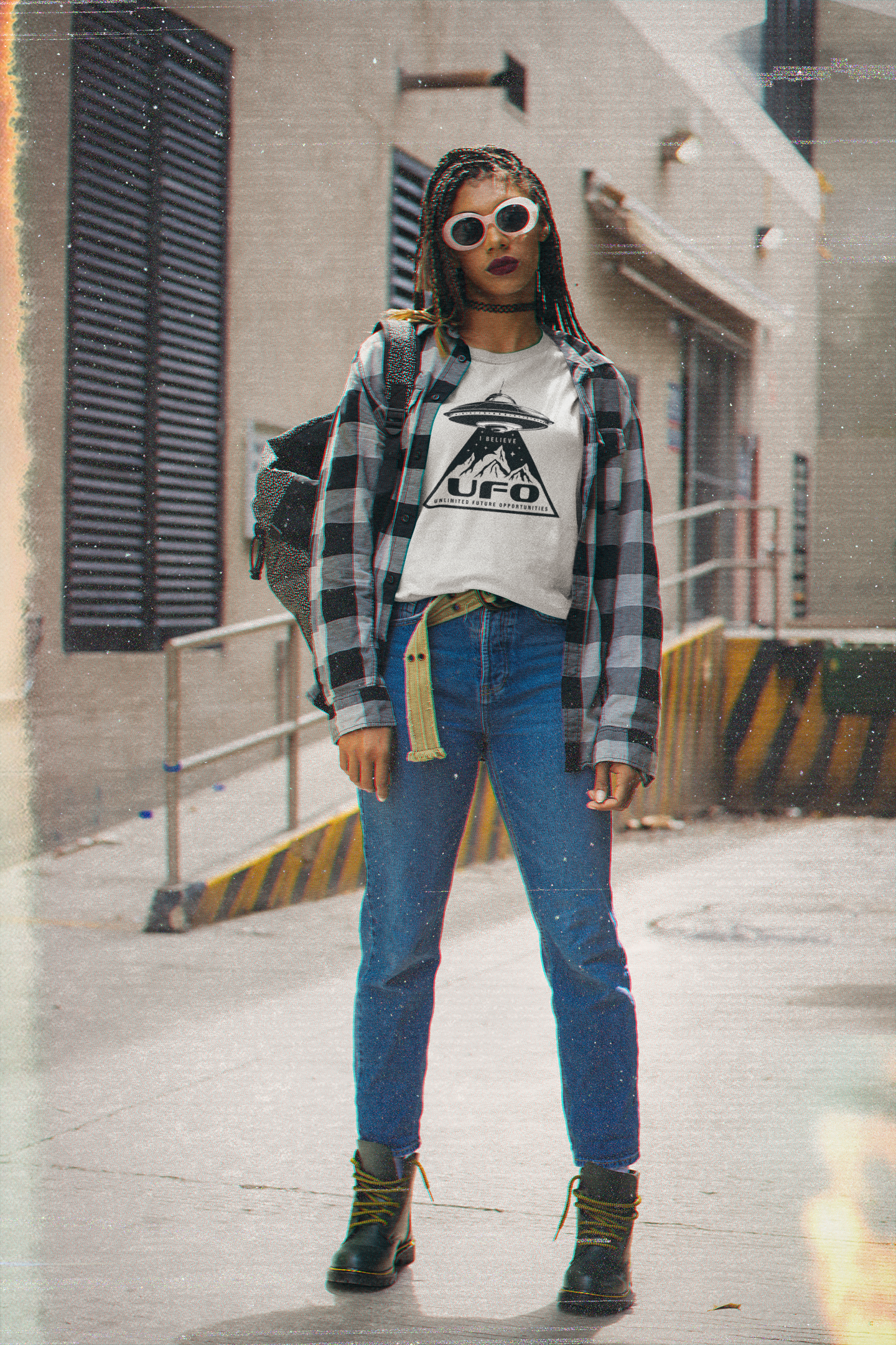 I Believe UFO Unlimited Future Opportunities Women’s Relaxed Fit T-Shirt