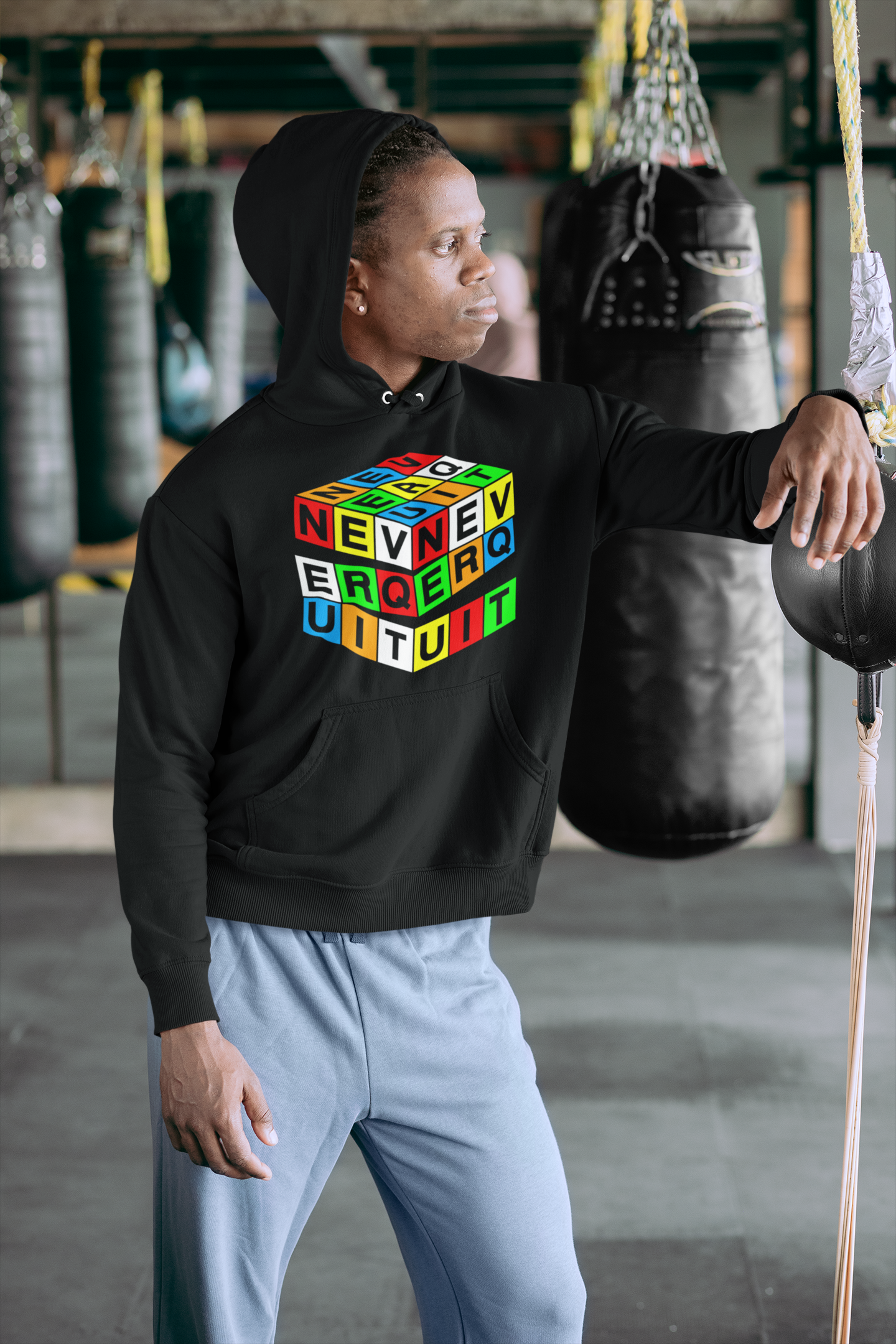 Never Quit Puzzle Cube Unisex Hoodie