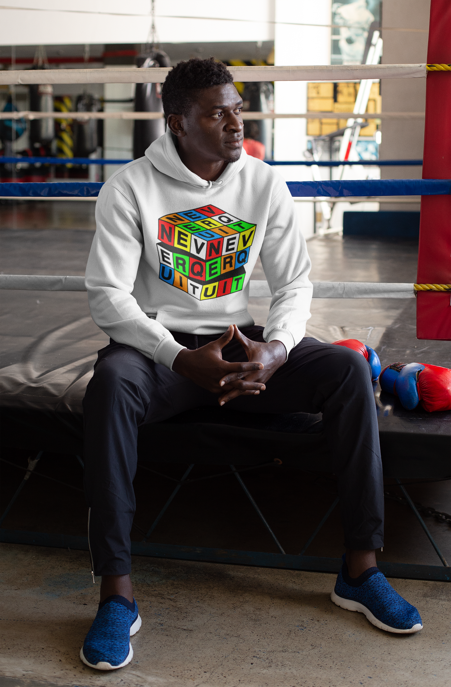 Never Quit Puzzle Cube Unisex Hoodie