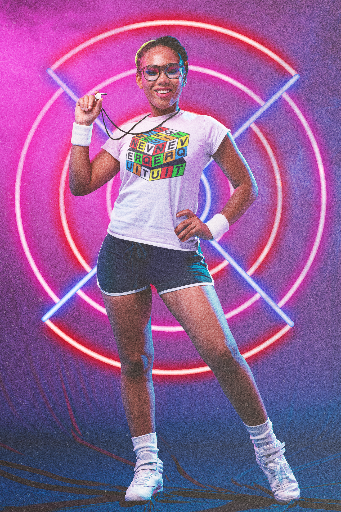 Never Quit Puzzle Cube Women's Relaxed Fit T-Shirt