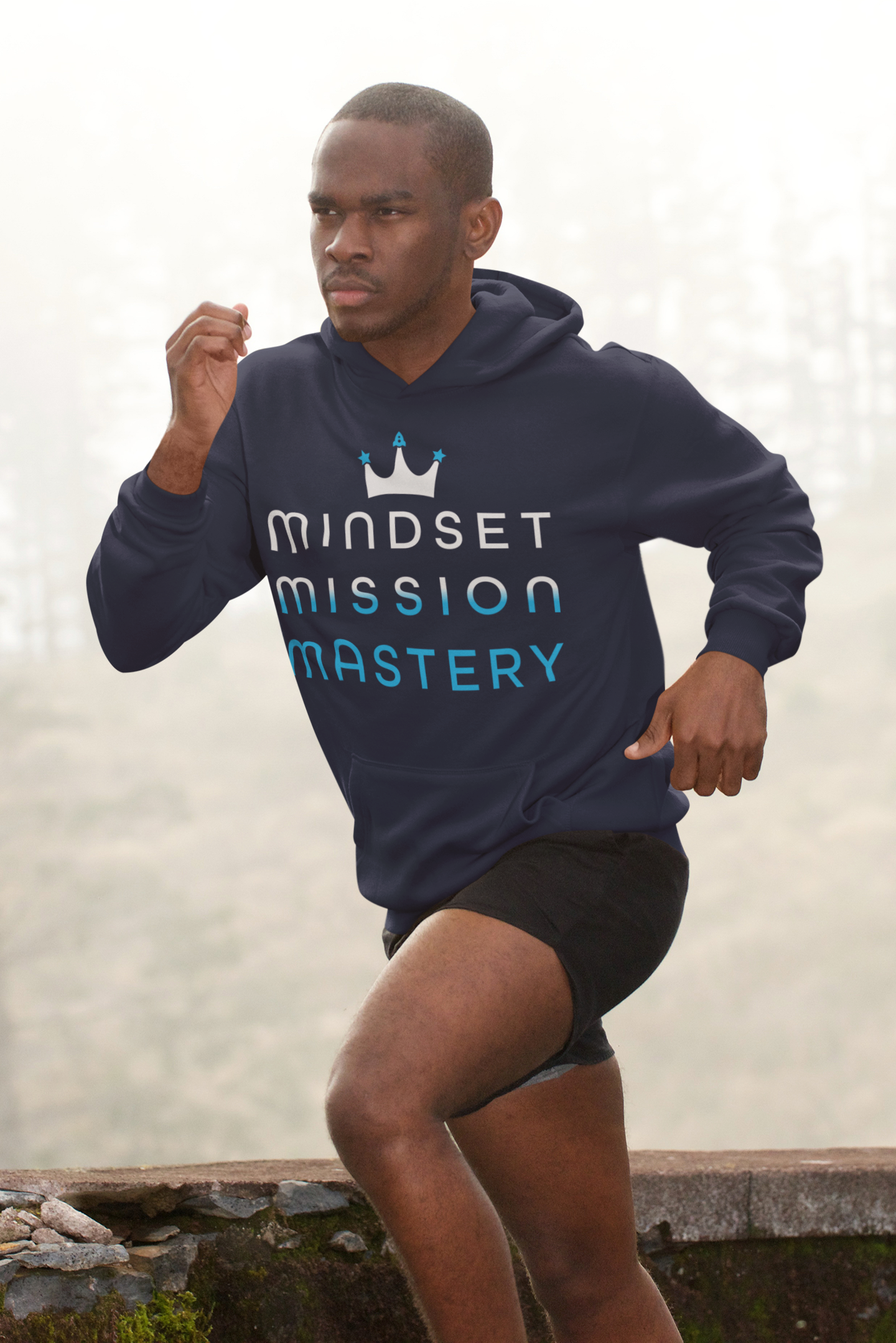 Mindset Mission Mastery Crown Unisex Hoodie
