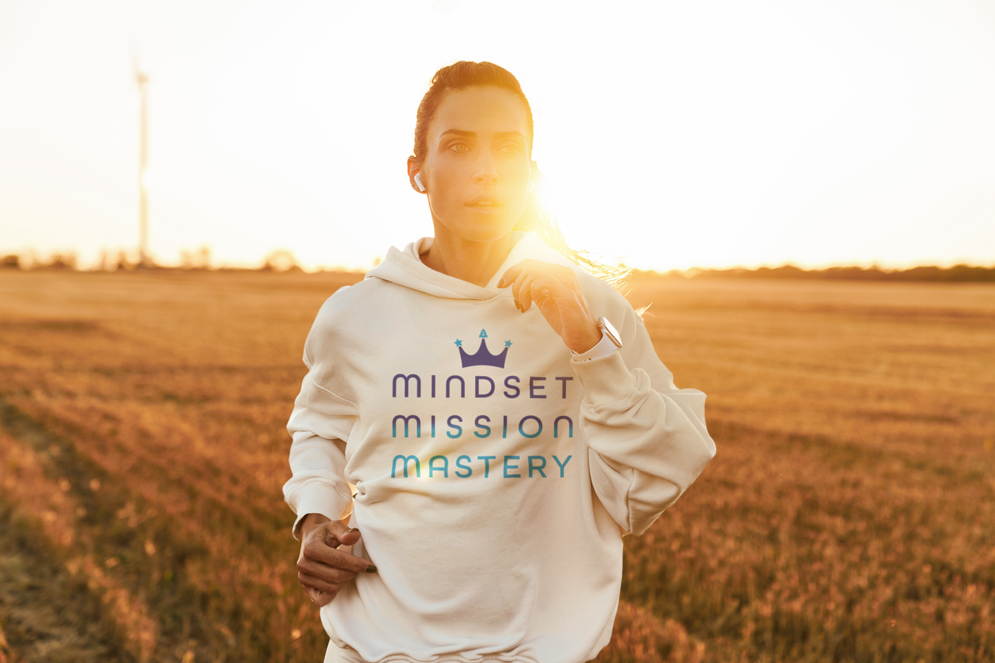 Mindset Mission Mastery Crown Unisex Hoodie