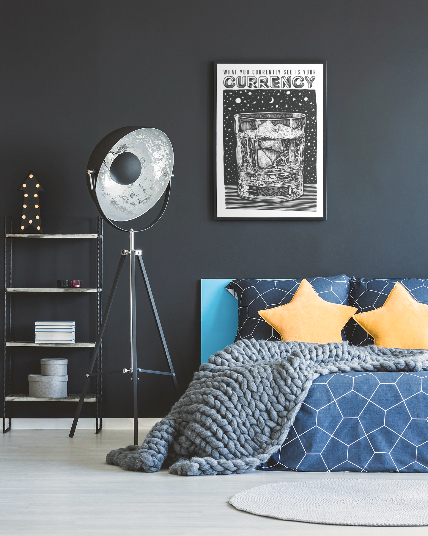 What You Currently See is Your Currency - Glass Illusion Poster