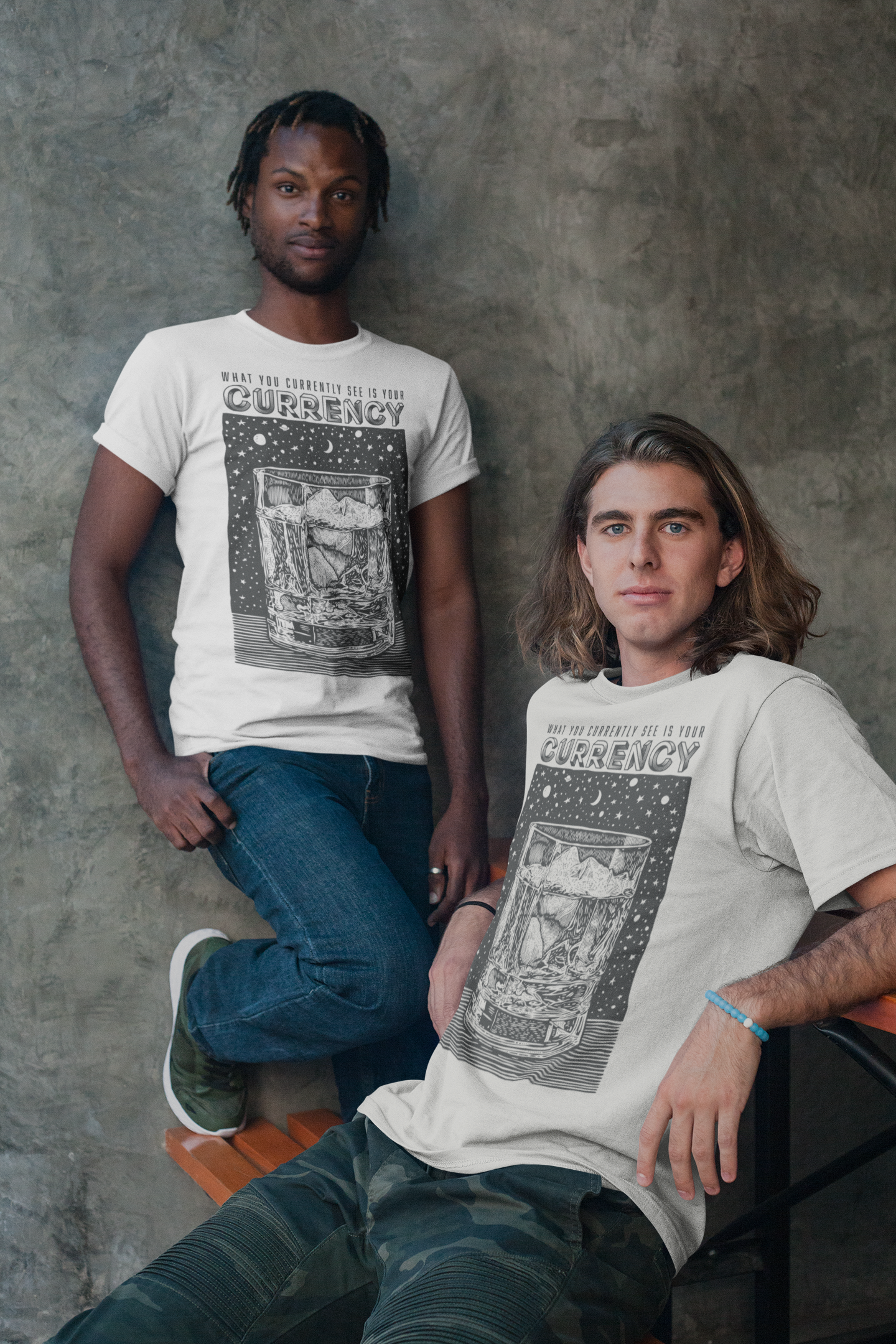 What You Currently See Is Your Currency - Glass Illusion Unisex T-Shirt