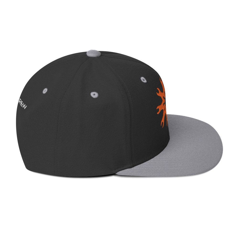 Pit Crew Wrenches Embroidered Snapback Hat