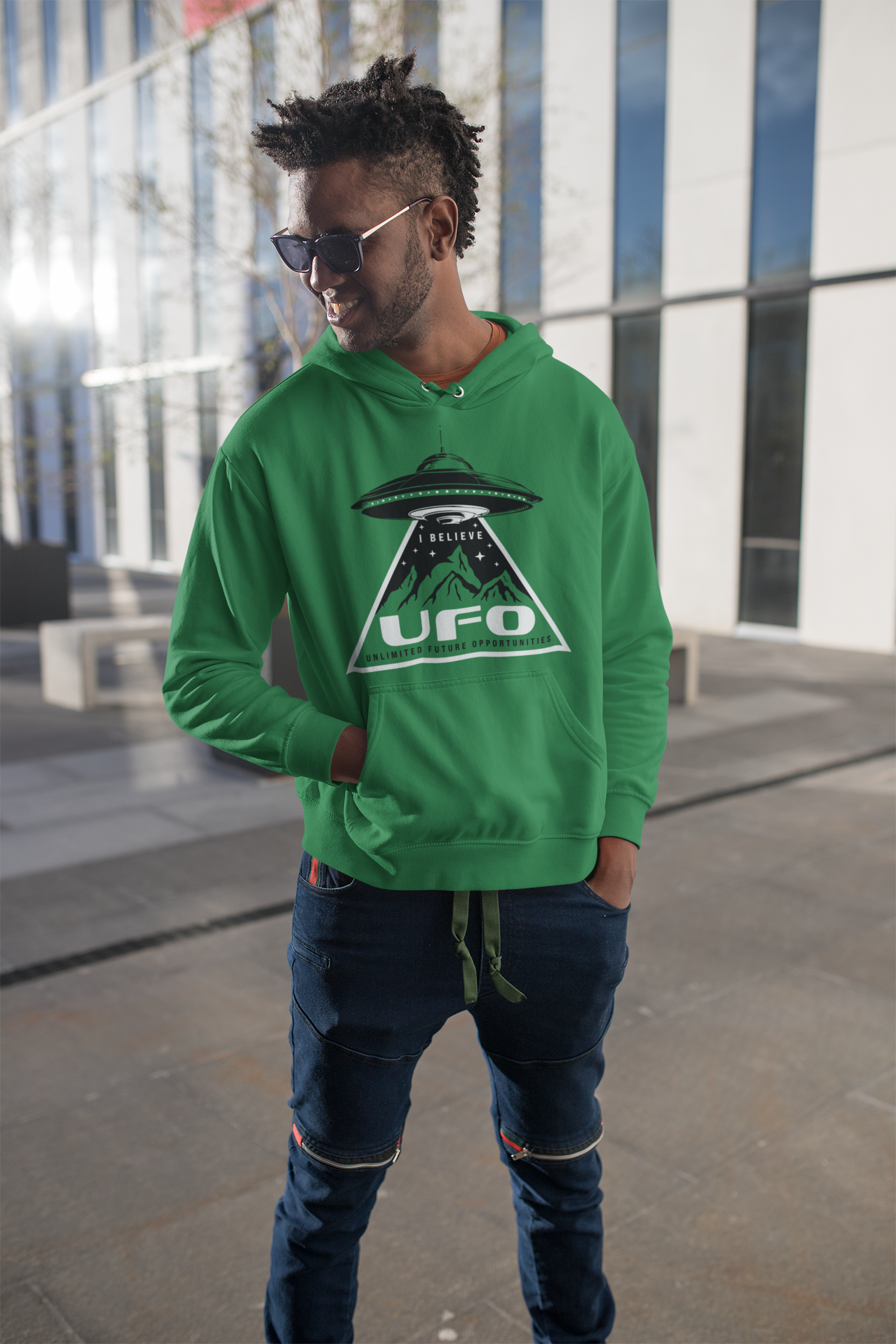 I Believe UFO Unlimited Future Opportunities Unisex Hoodie
