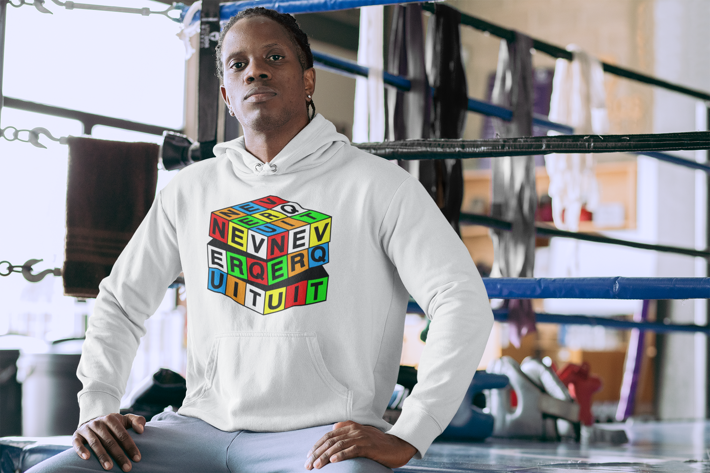 Never Quit Puzzle Cube Unisex Hoodie