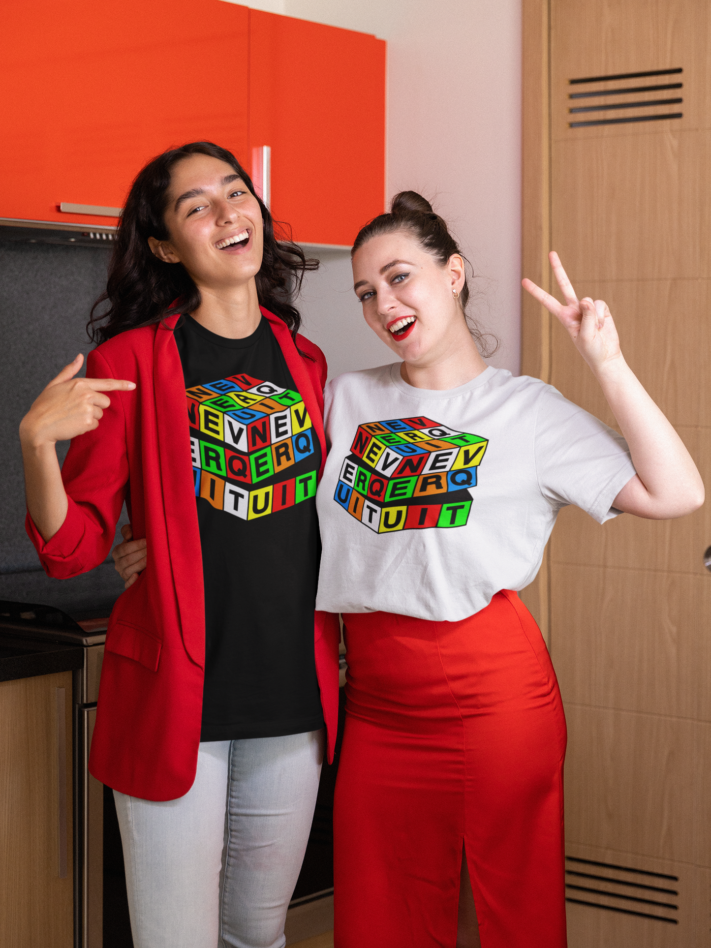 Never Quit Puzzle Cube Unisex T-Shirt