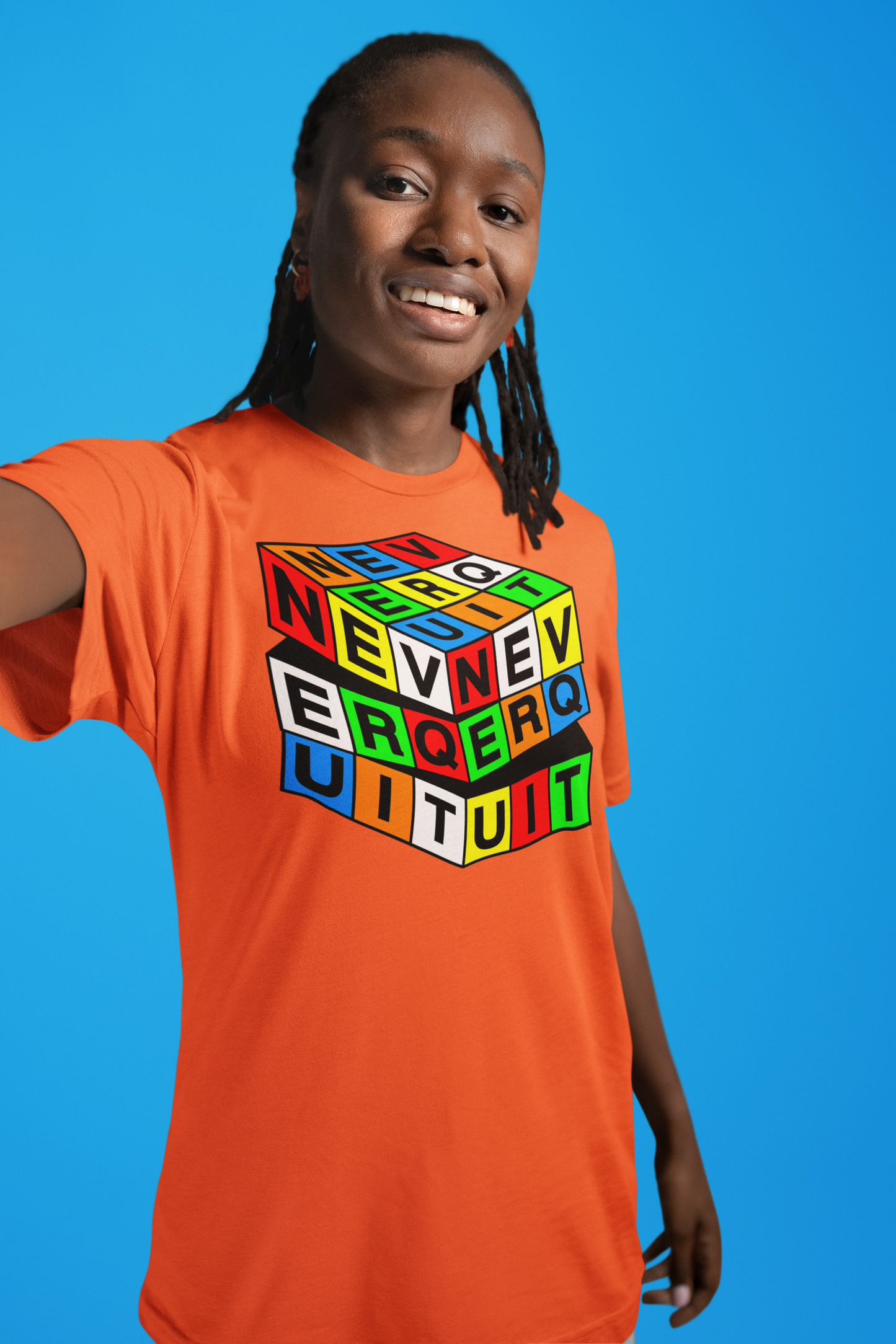 Never Quit Puzzle Cube Unisex T-Shirt