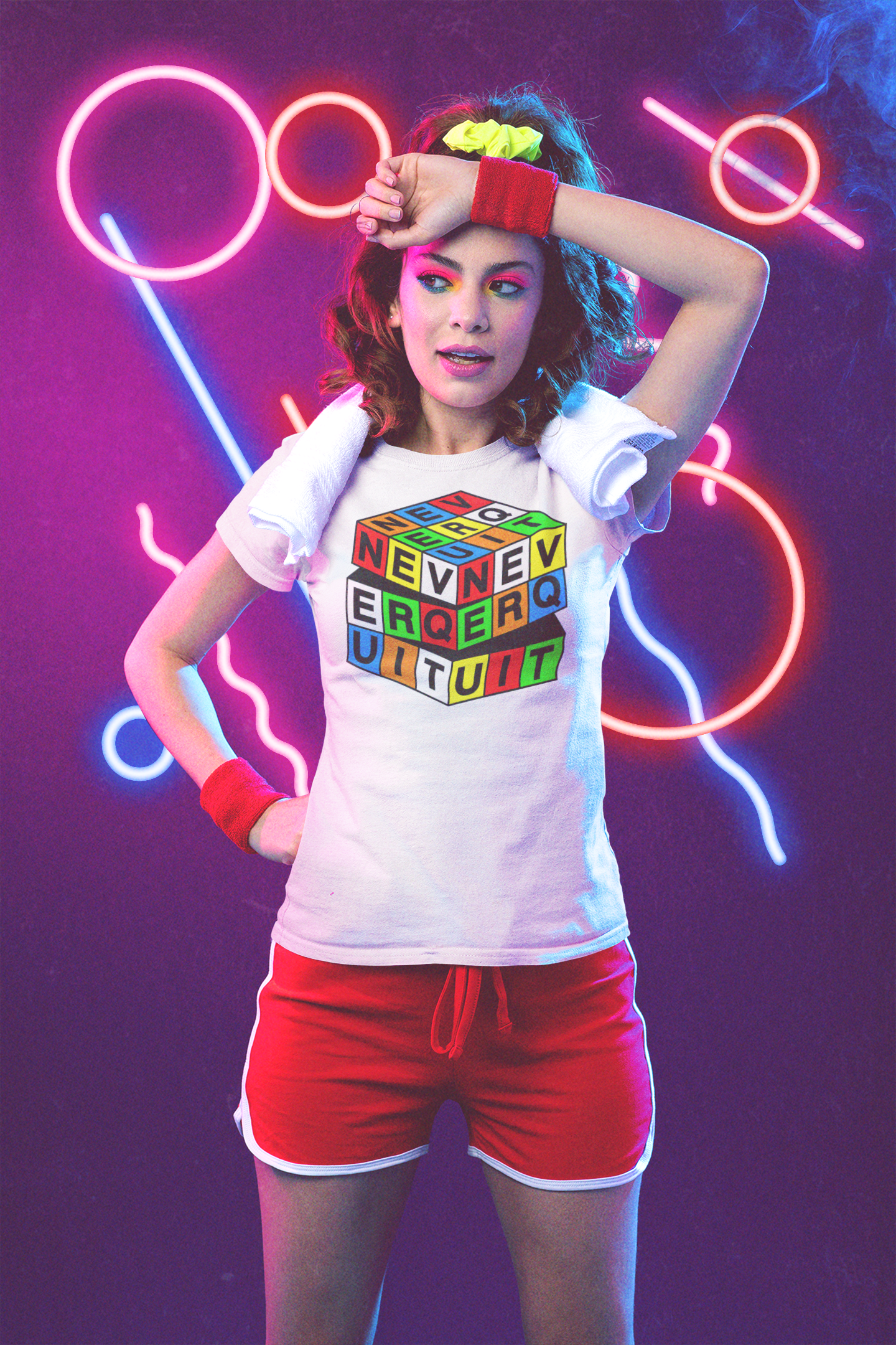 Never Quit Puzzle Cube Women's Relaxed Fit T-Shirt