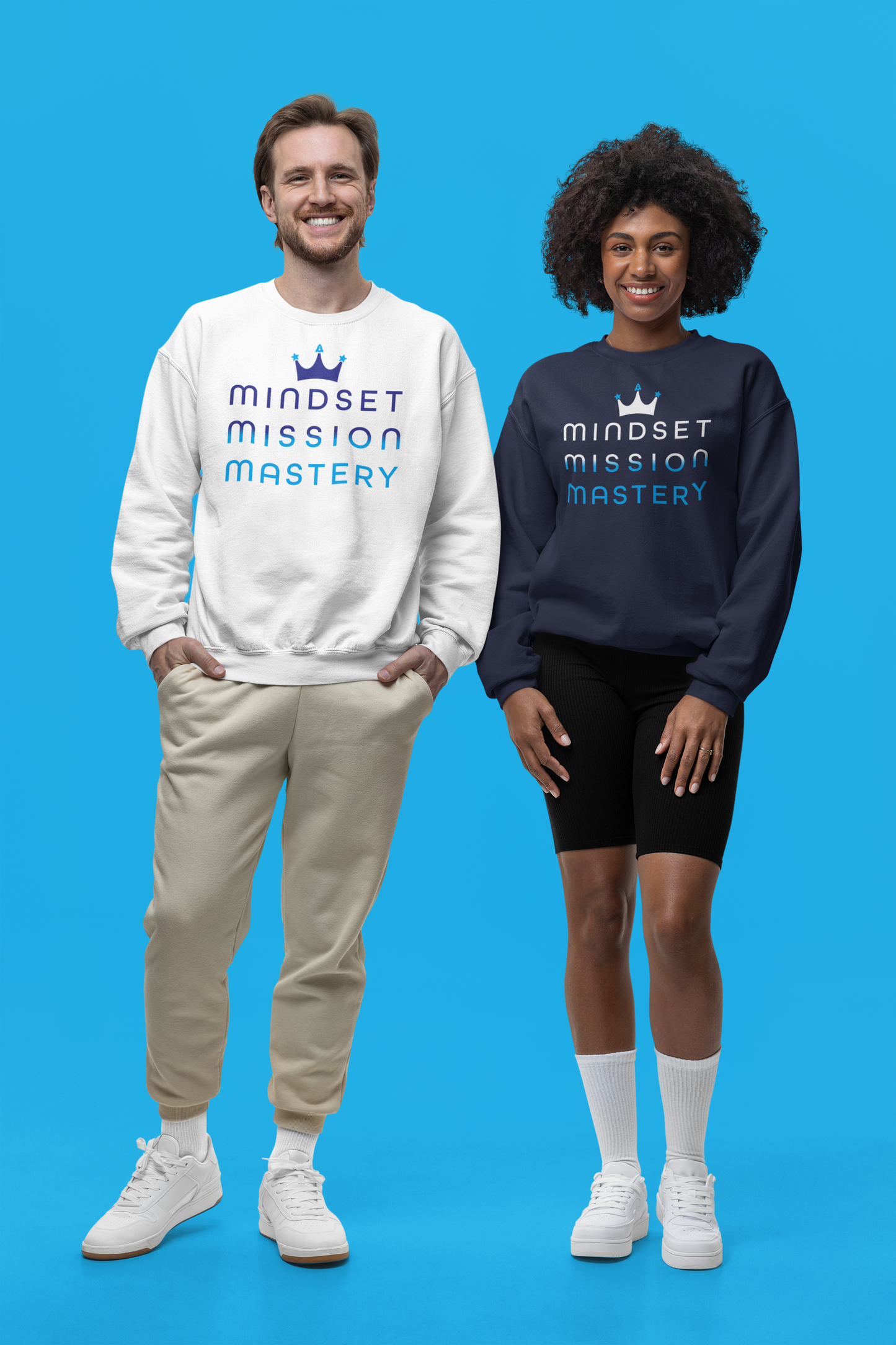 Mindset Mission Mastery Crown Unisex Sweatshirt